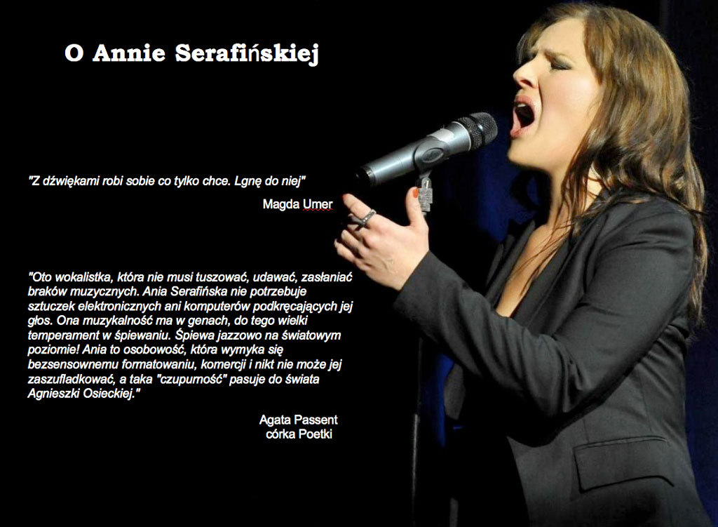 A. Serafinska z mikrofonem
