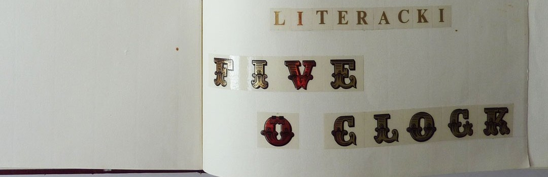 Strona Ksiegi Klubu Literacki Five o Clock