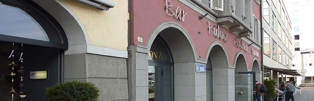 Drugie zdjęcie kina ODEON w Bruggu, gdzie odbywaja sie występy Gości Klubu.